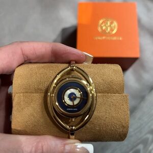 Tory Burch Gold and Blue Bracelet